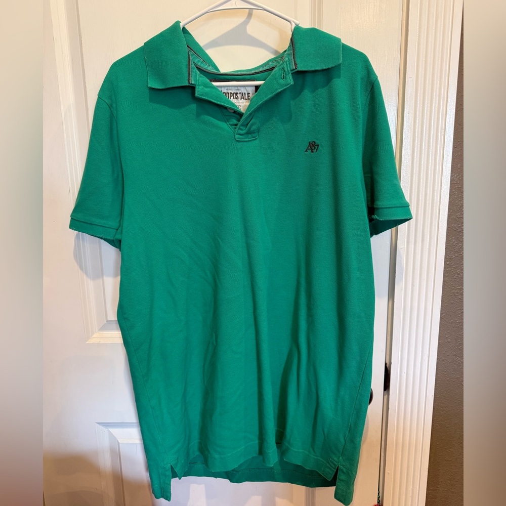 Aeropostale A87 Green Polo Shirt XL Classic Fit
